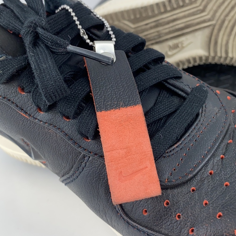 Nike Air Force 1 '07 PRM 'Jewel' Black/Orange CK4392-001 Men's Size 8.5 - Picture 13 of 16